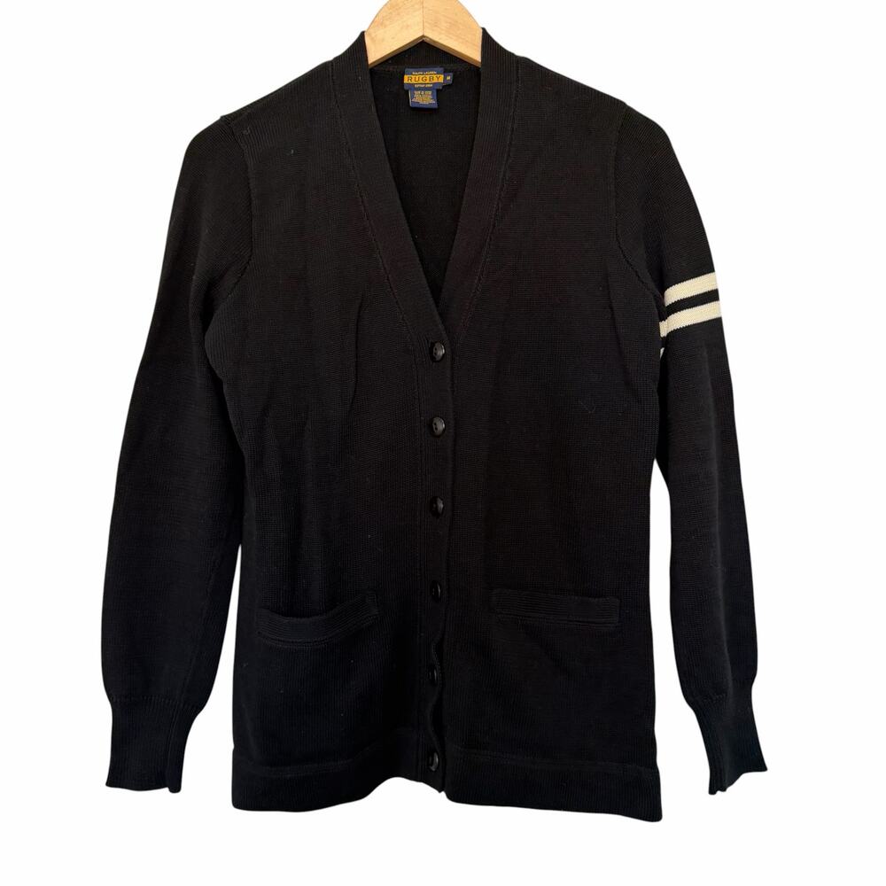 Ralph Lauren Rugby Varsity Cardigan Sweater Sz M